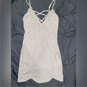 Summer Dress - White/Beige